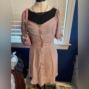 Sienna Sky Pink Floral Mini Dress